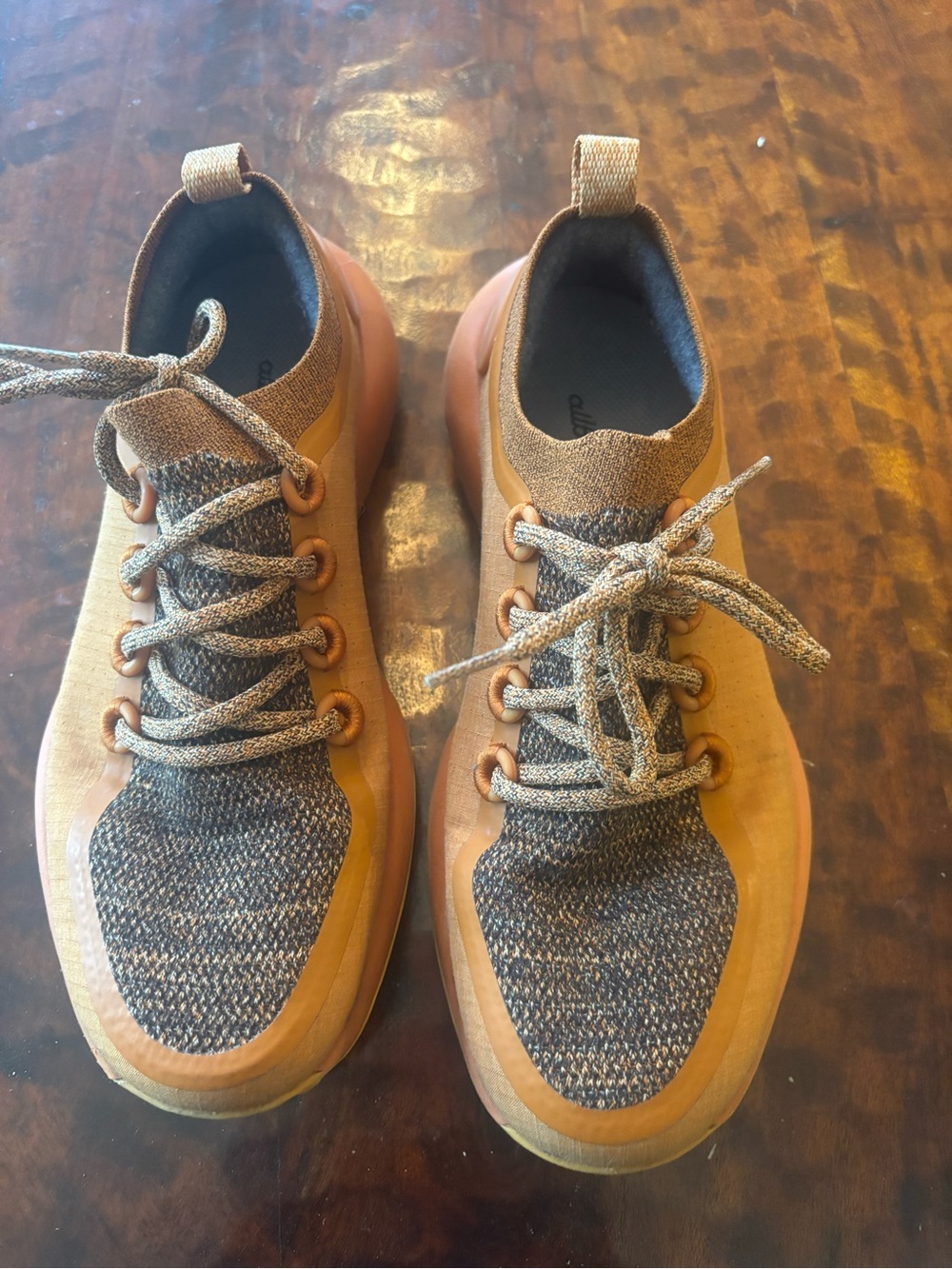 allbirds Trail Runner SWT in honey rust
